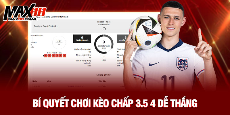 Bí quyết chơi kèo chấp 3.5 4 dễ thắng 