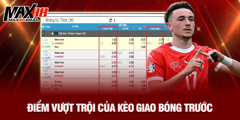 Kèo Giao Bóng Trước Là Gì? Cách Chơi Và Mẹo Bắt Kèo Chuẩn Tại Max88 2 Điểm vượt trội của kèo giao bóng trước