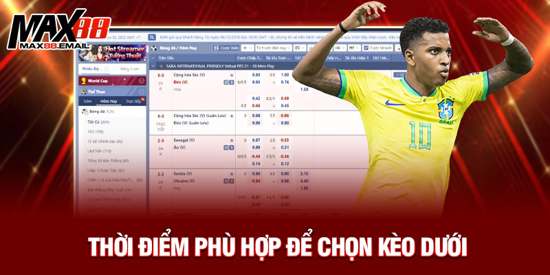 Kèo Dưới Là Gì? Bật Mí Bí Quyết Đọc Kèo Và Chiến Thắng Tại Max88 3 Thời điểm phù hợp để chọn kèo dưới