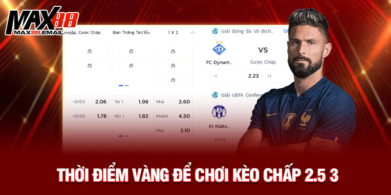 Kèo Chấp 2.5 3 Là Gì? Tìm Hiểu Chi Tiết Và Cách Đặt Cược Hiệu Quả Cùng Max88 3 Thời điểm vàng để chơi kèo chấp 2.5 3